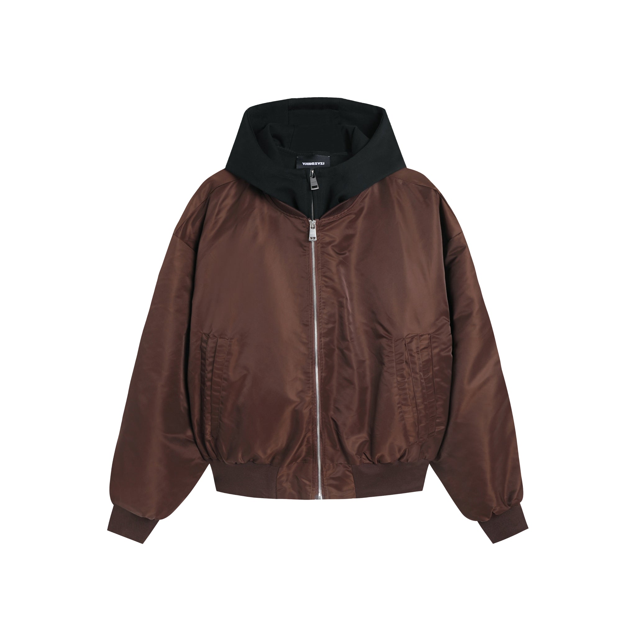 Oversized Bomber Jacket In Brown