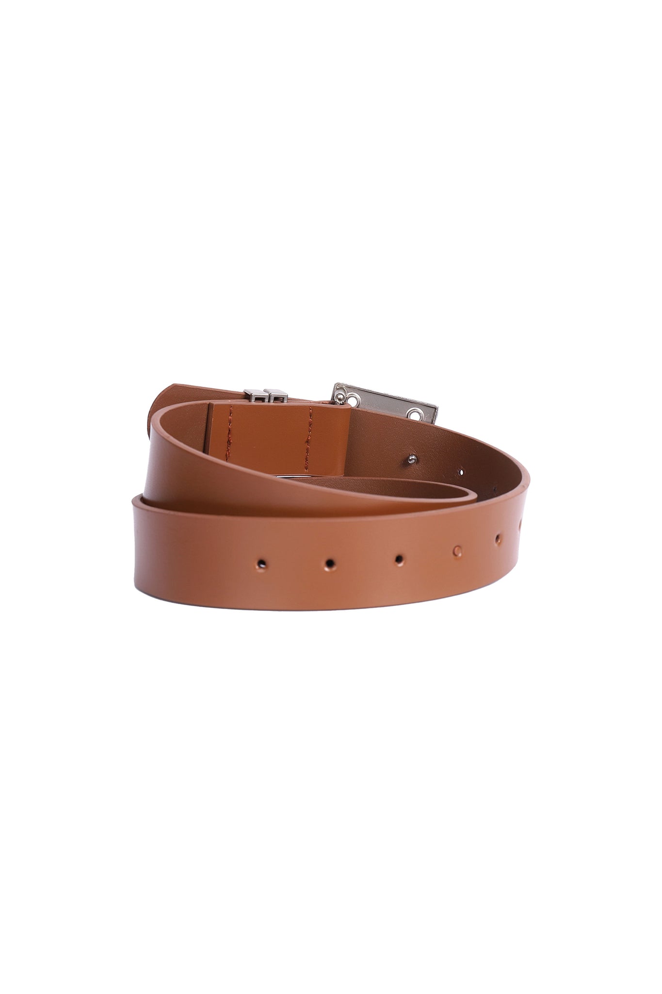 Hinge Calf Leather Belt In Brown