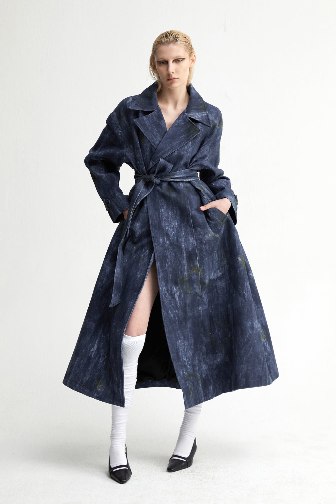 Denim Acid-Wash Coat