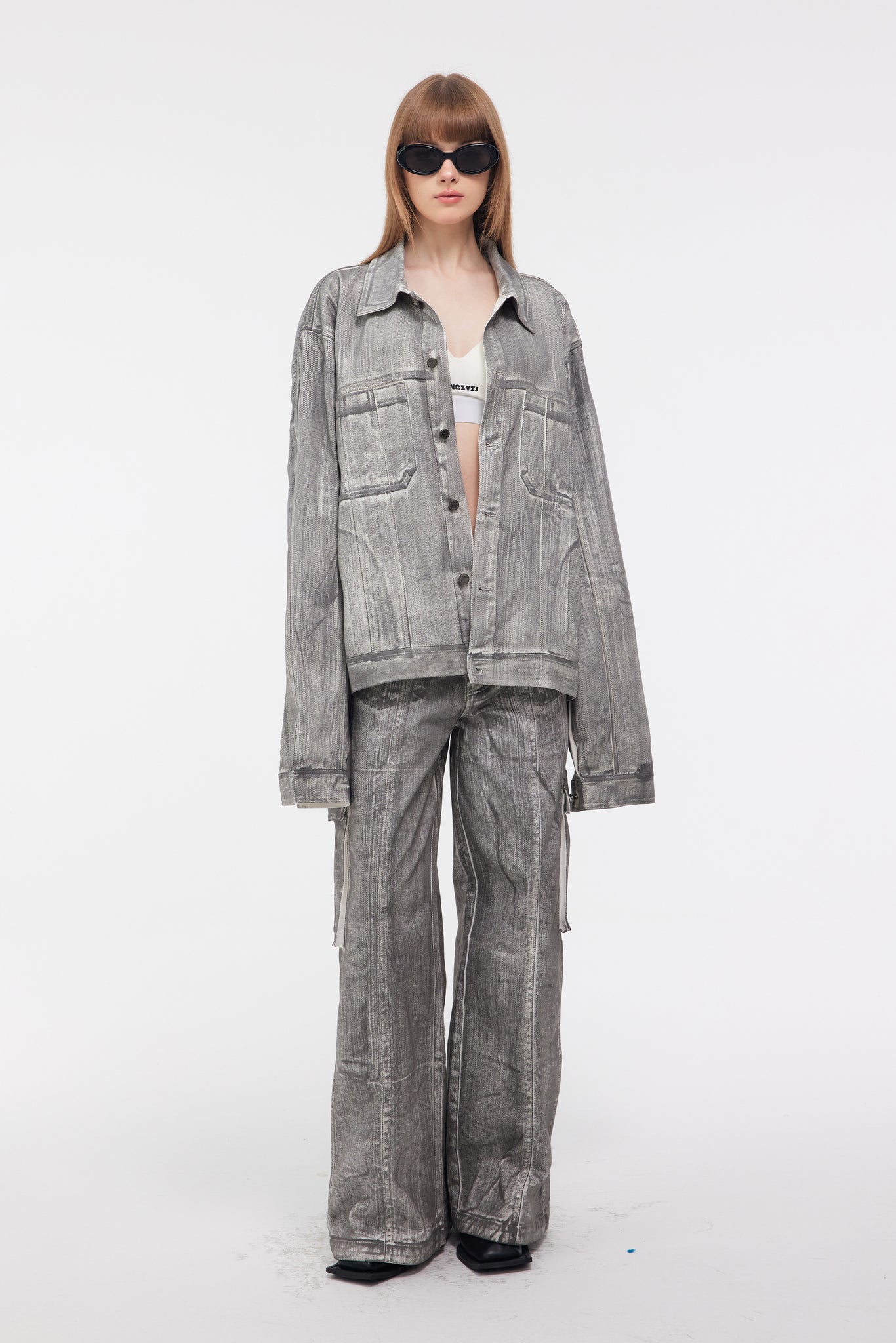 Scrawl Oversized Denim Jacket