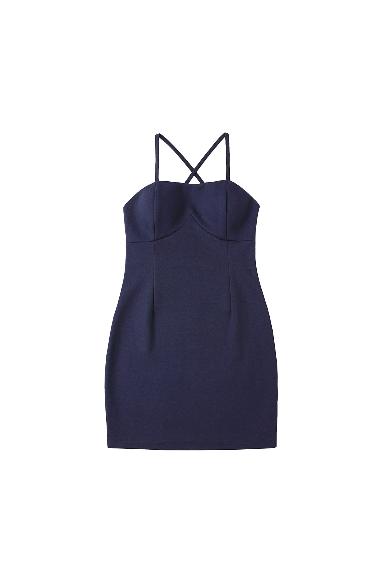 Cross-Back Dress In Blue - YJ1NGZYZJ® Official