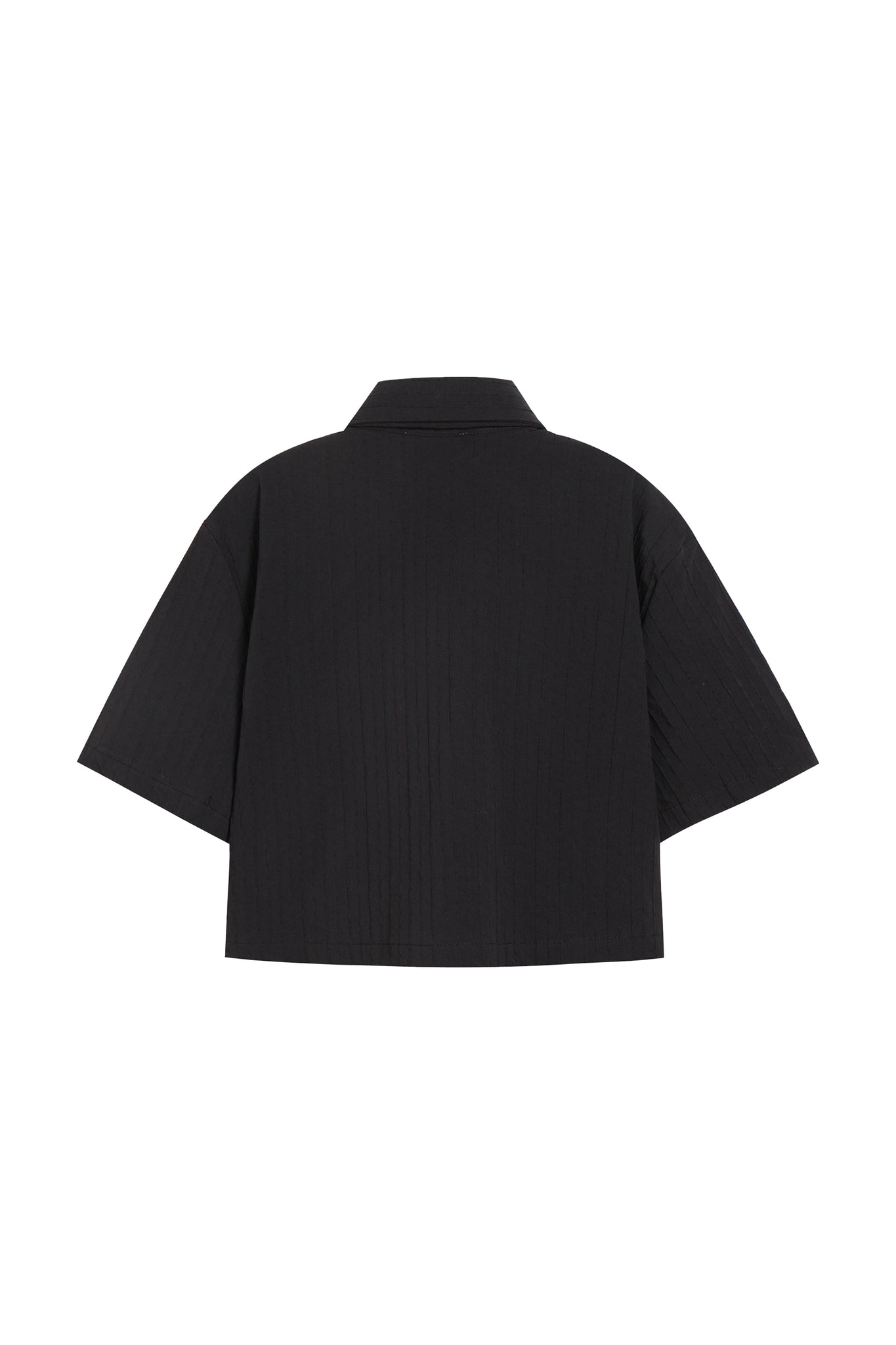 Cropped Shirt In Black - YJ1NGZYZJ® Official