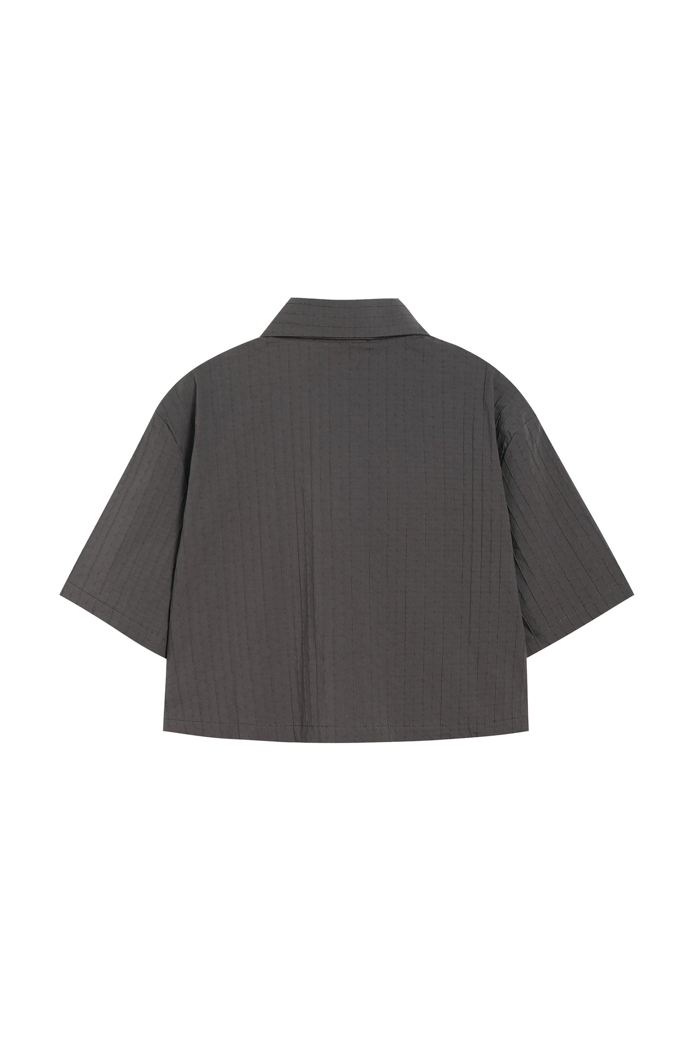 Cropped Shirt In Gray - YJ1NGZYZJ® Official