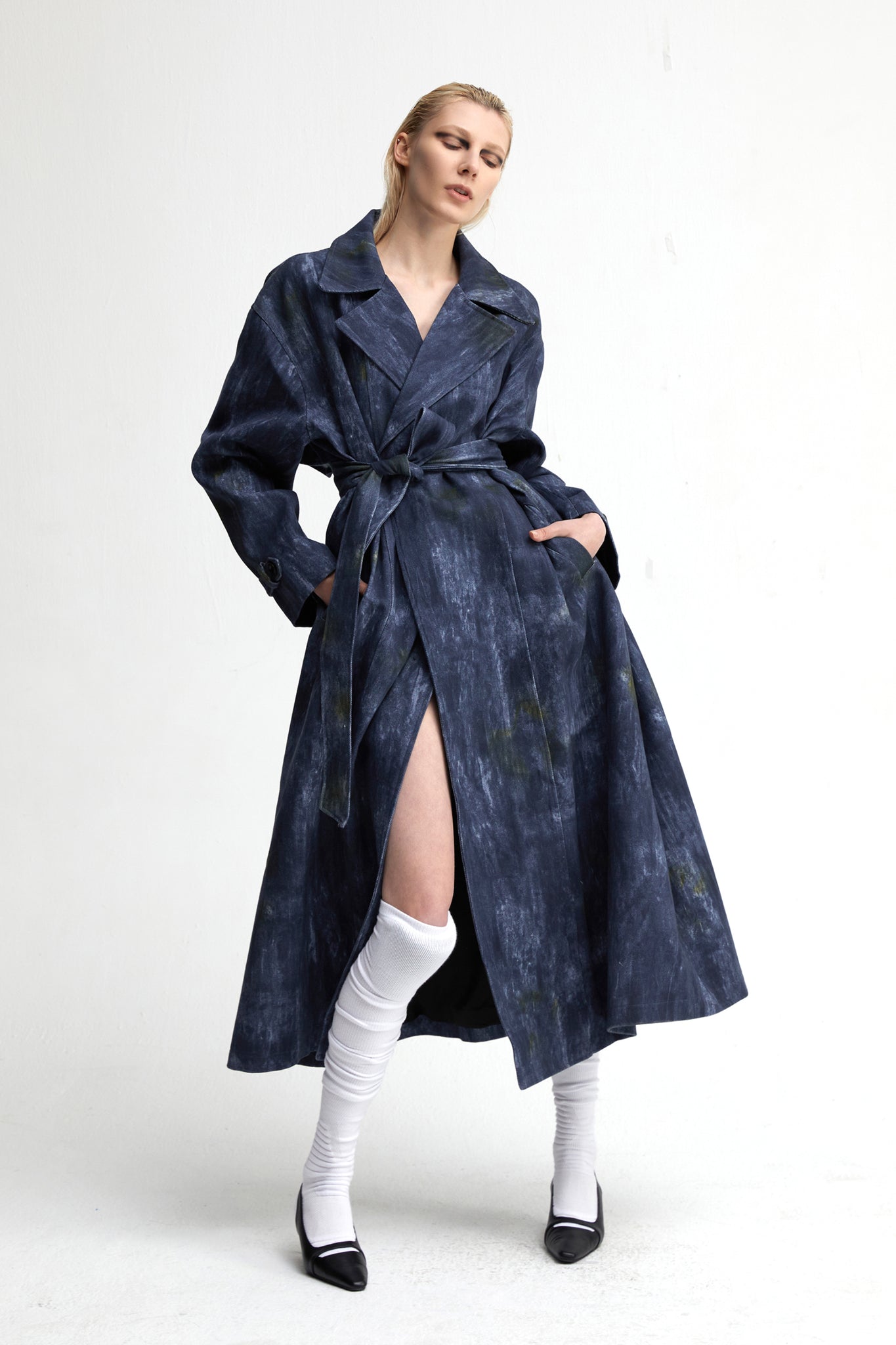 Denim Acid-Wash Coat - YJ1NGZYZJ® Official