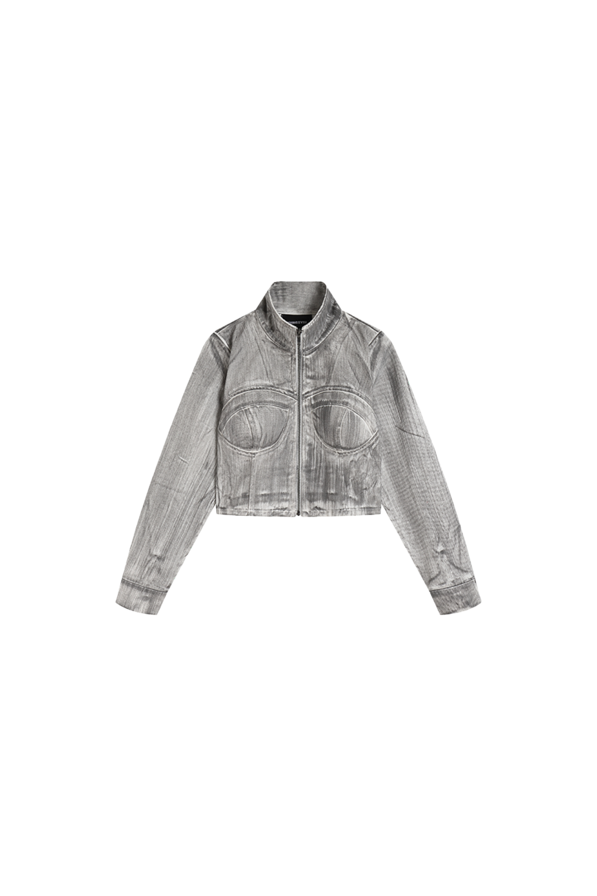 Denim Corset Jacket In Scrawl - YJ1NGZYZJ® Official