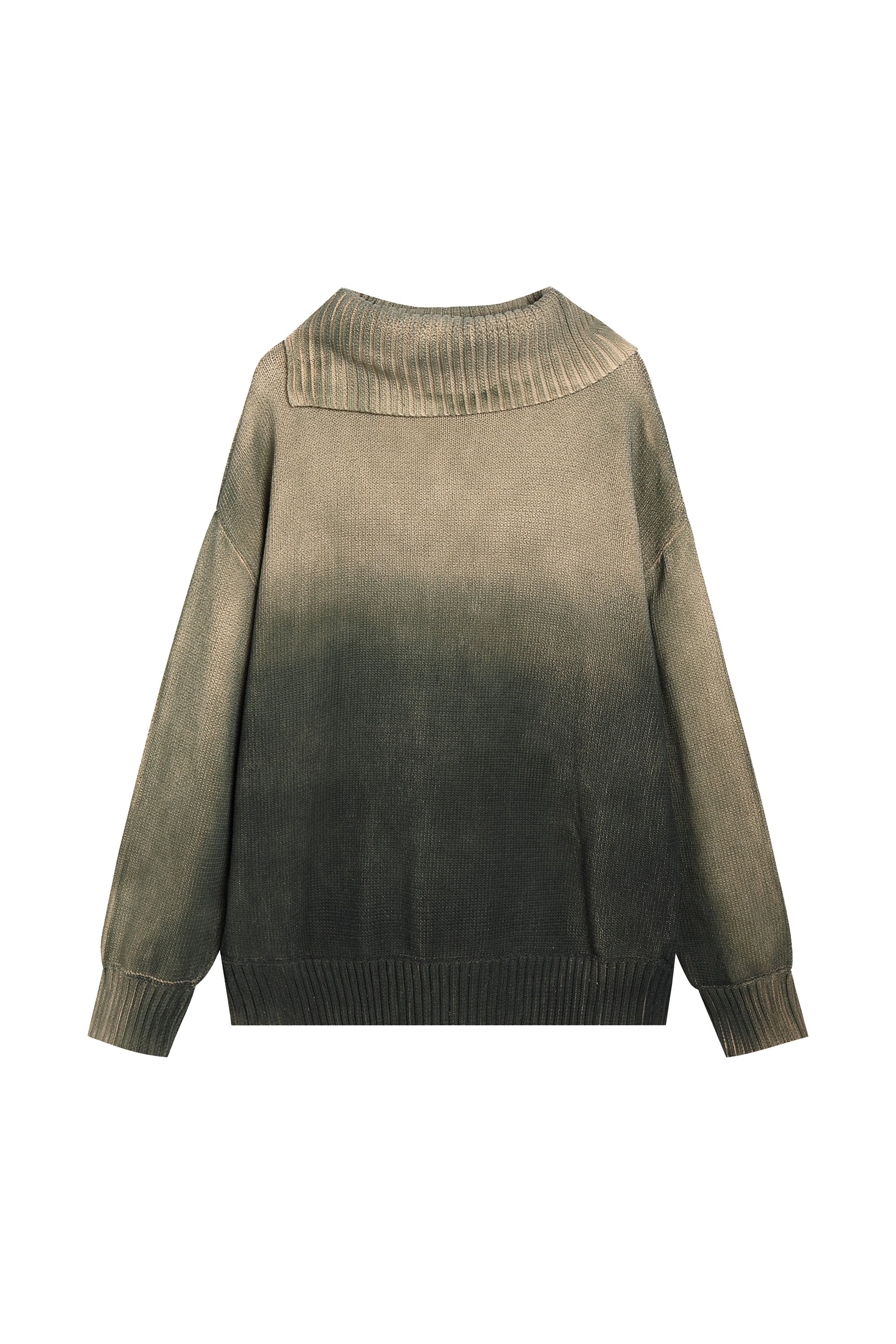YJ1NGZYZJ Distressed Oversized Sweater In Green – YJ1NGZYZJ