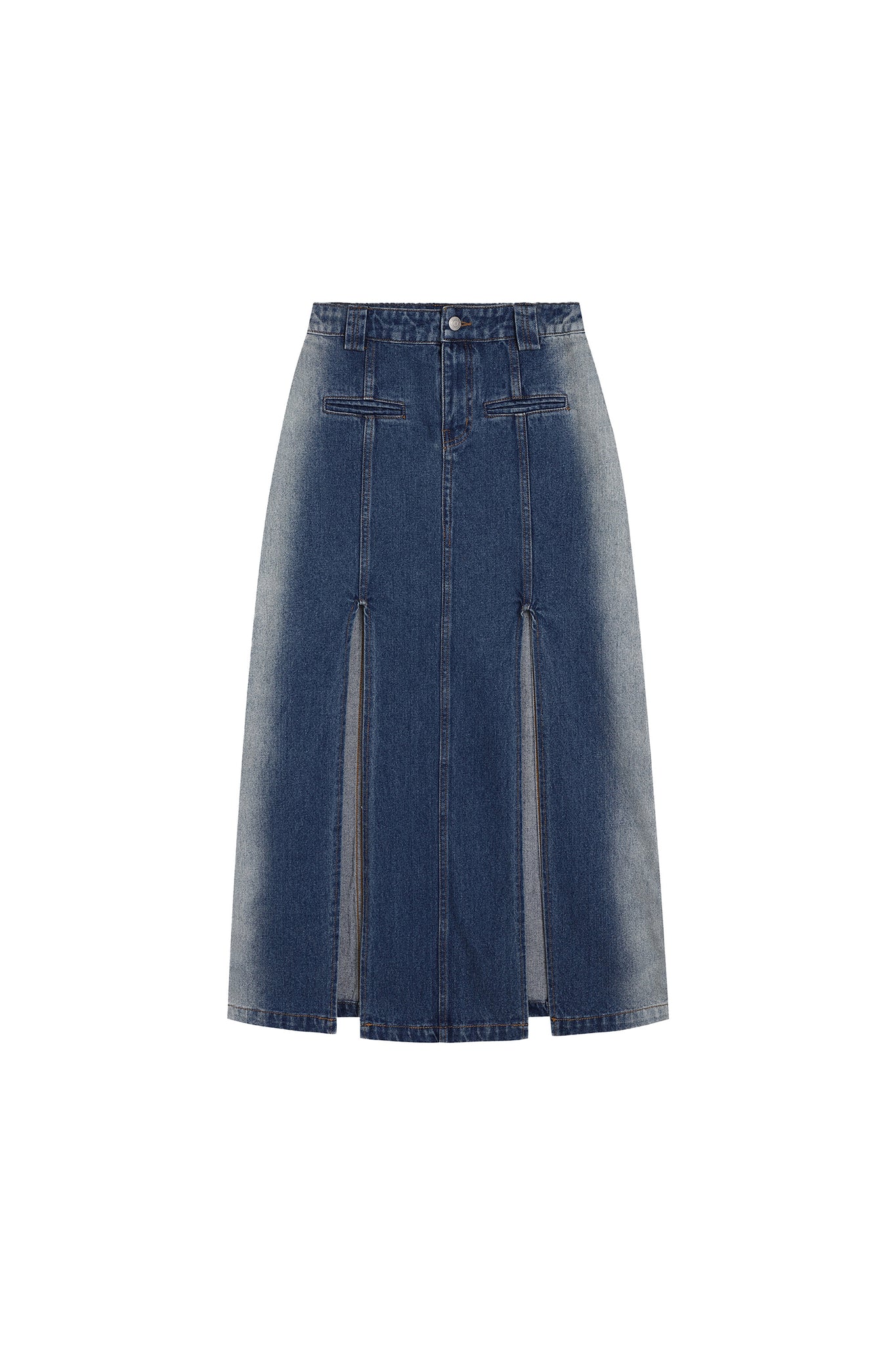 High-Slit Denim Skirt - YJ1NGZYZJ® Official