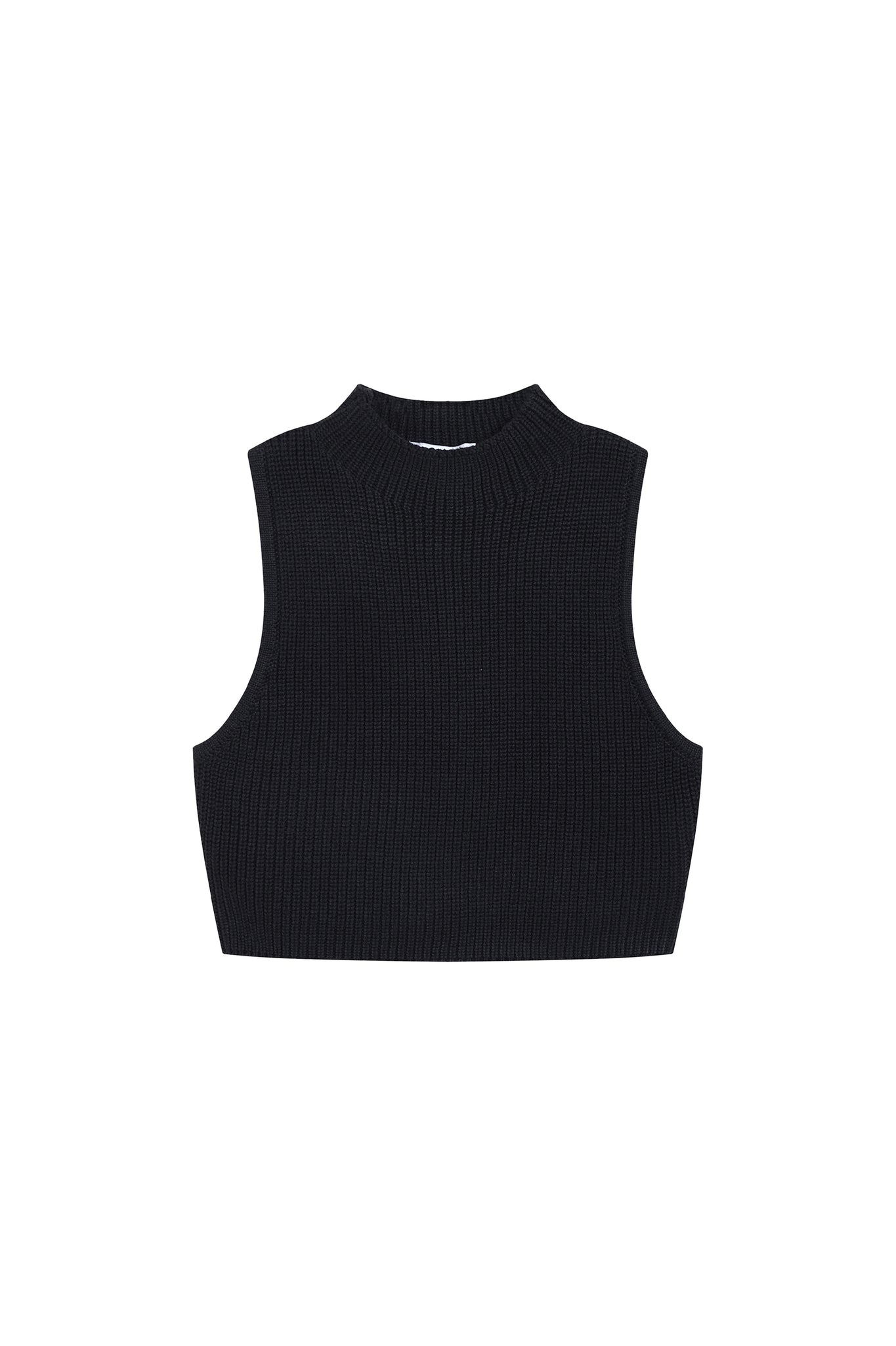 Knit Vest In Black - YJ1NGZYZJ® Official