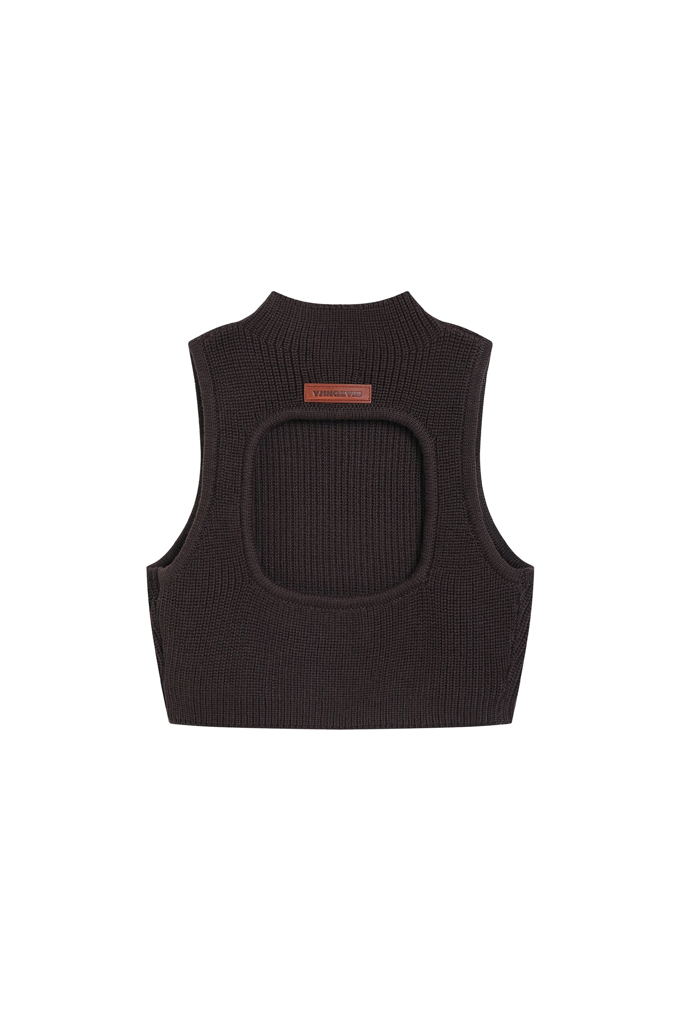 Knit Vest In Brown - YJ1NGZYZJ® Official