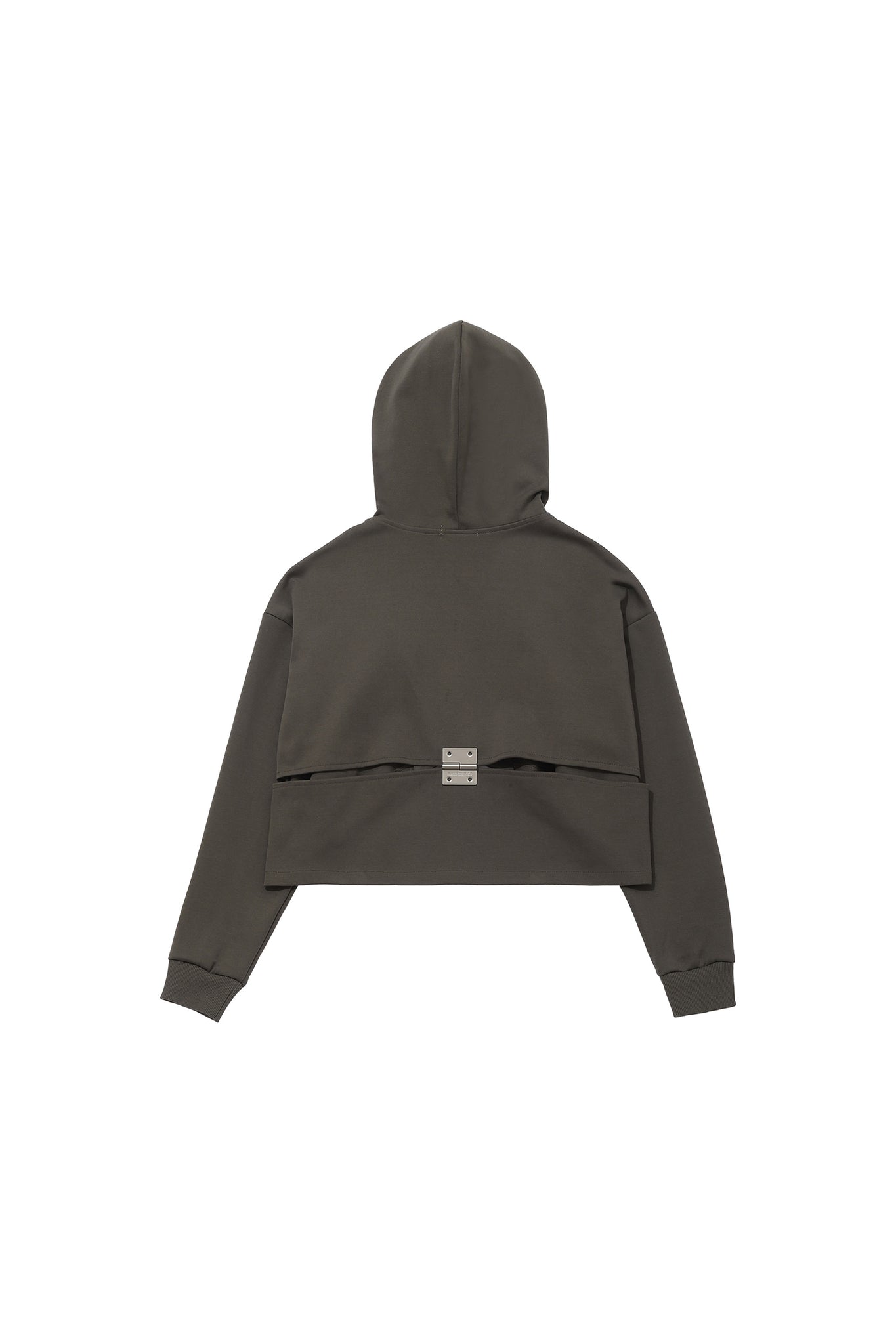 Logo High Waist Jacket In Army Green - YJ1NGZYZJ® Official
