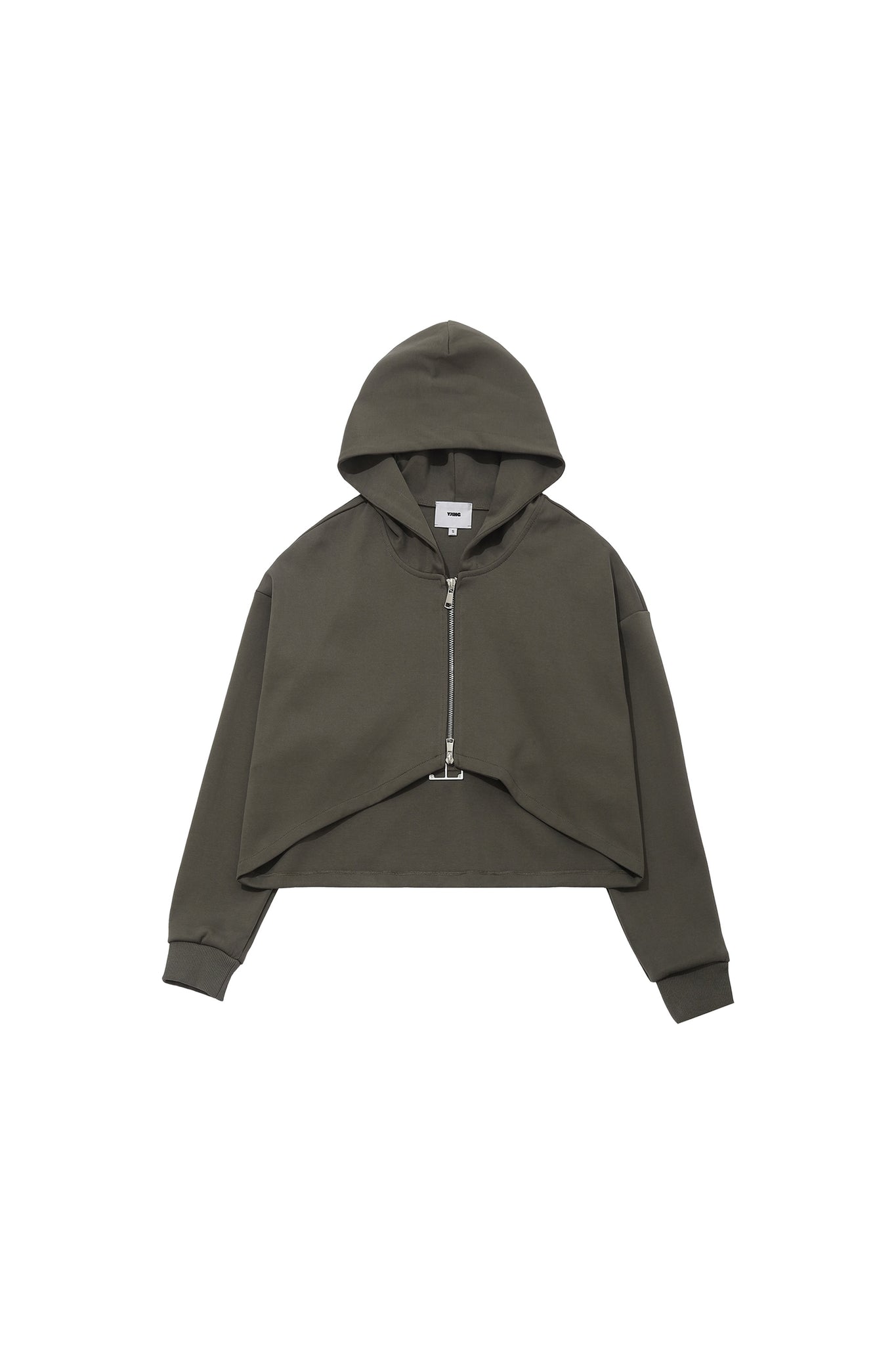 Logo High Waist Jacket In Army Green - YJ1NGZYZJ® Official