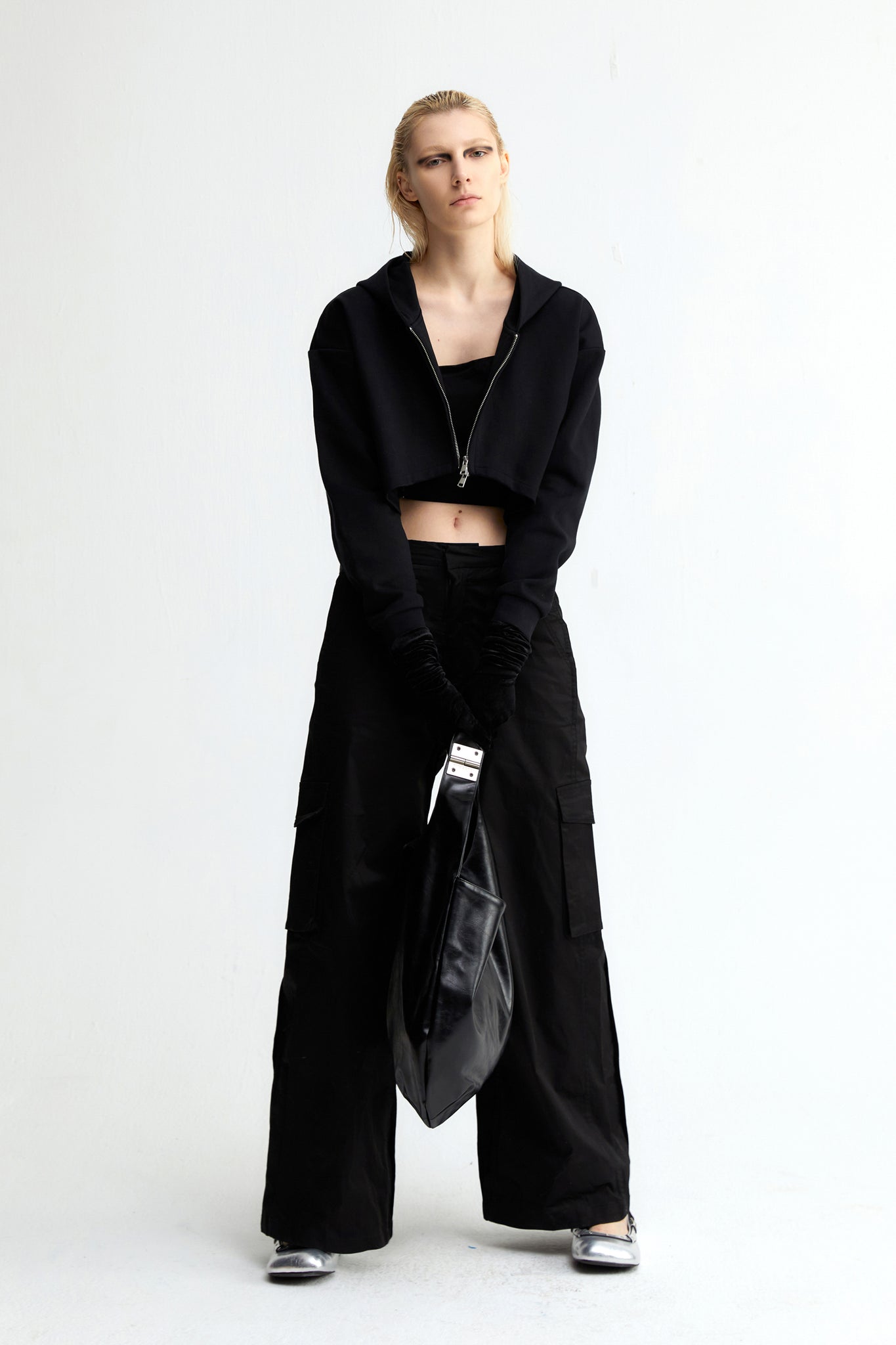 Logo High Waist Jacket In Black - YJ1NGZYZJ® Official