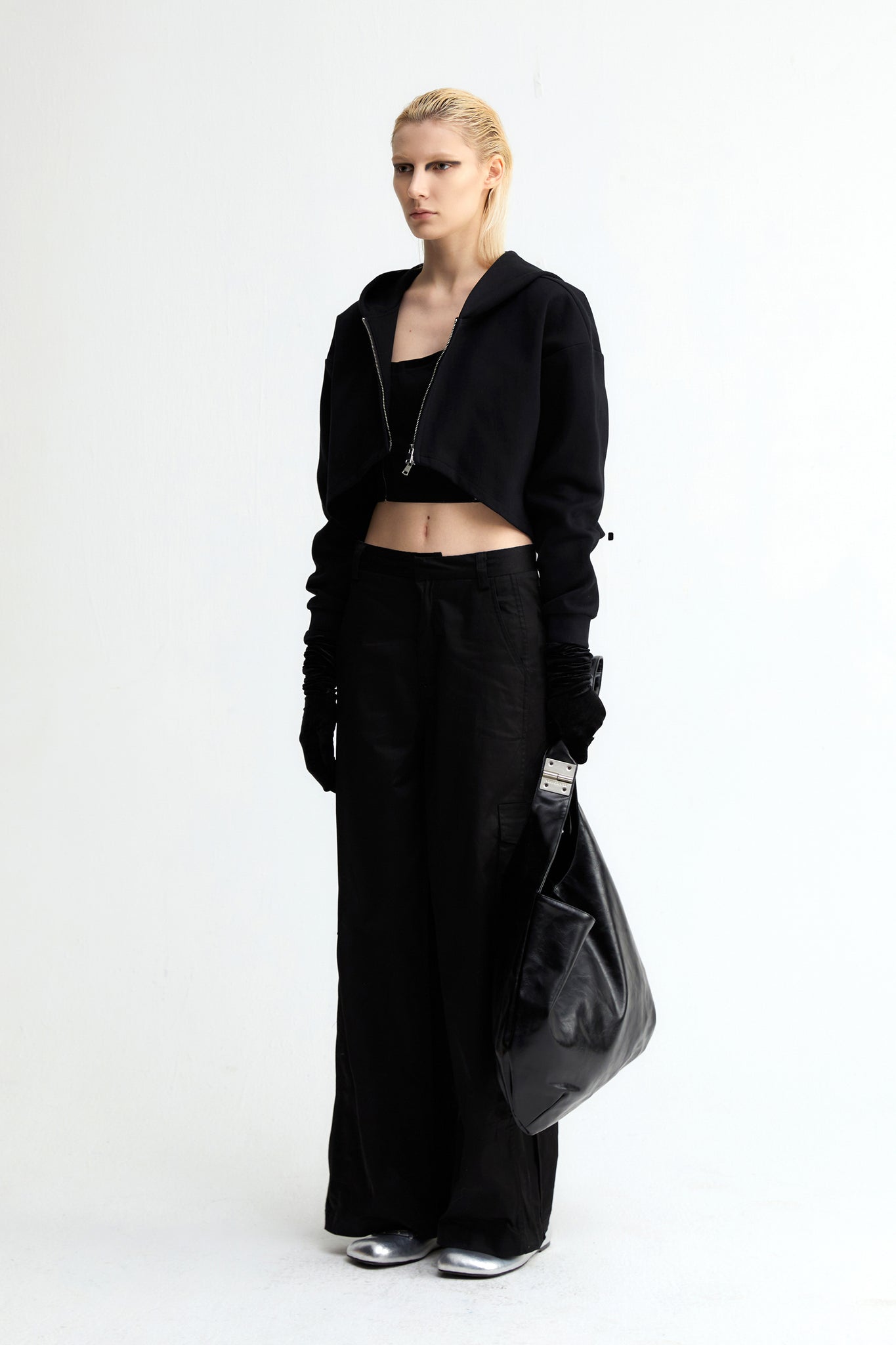Logo High Waist Jacket In Black - YJ1NGZYZJ® Official