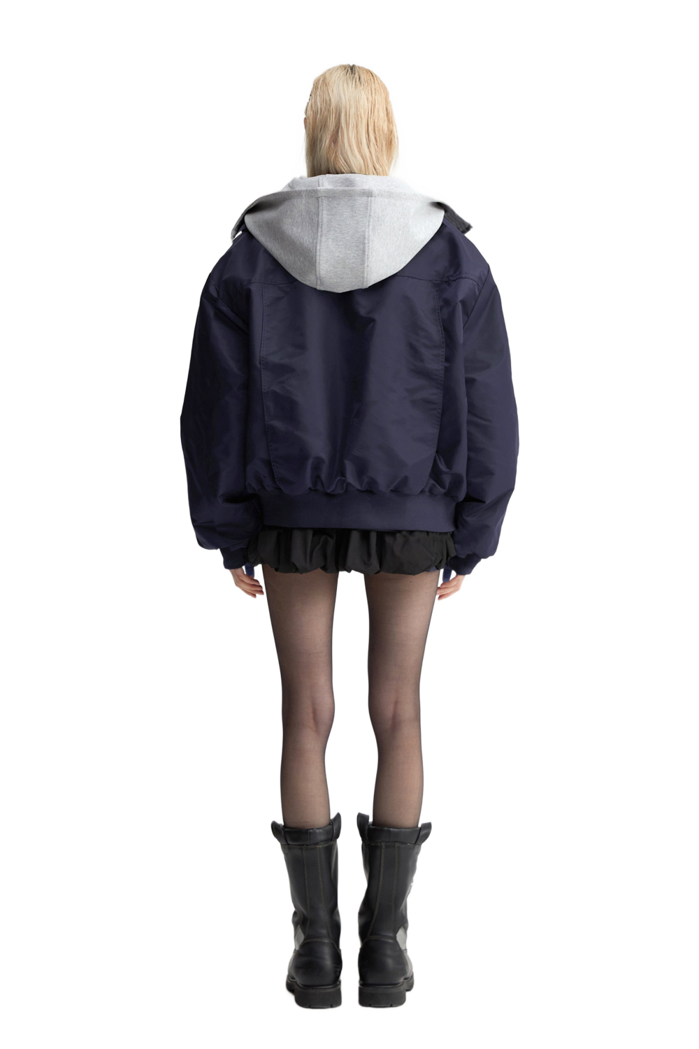 YJ1NGZYZJ® Official - Oversized Bomber Jacket In Blue - 休闲外套