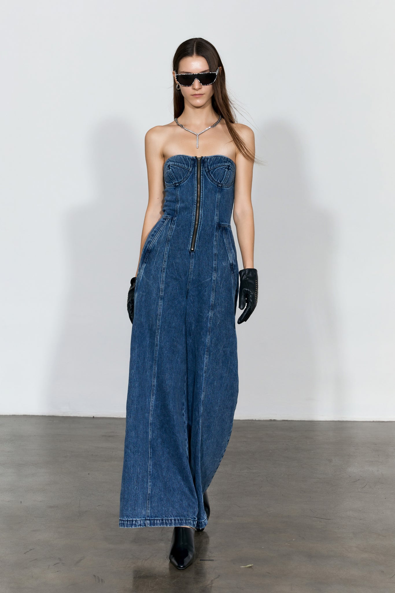 Strapless Denim Jumpsuit - YJ1NGZYZJ® Official