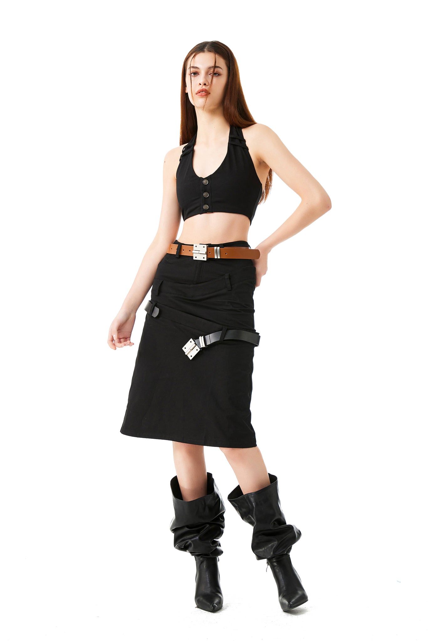 Triple-Belts Cargo Skirt - YJ1NGZYZJ® Official