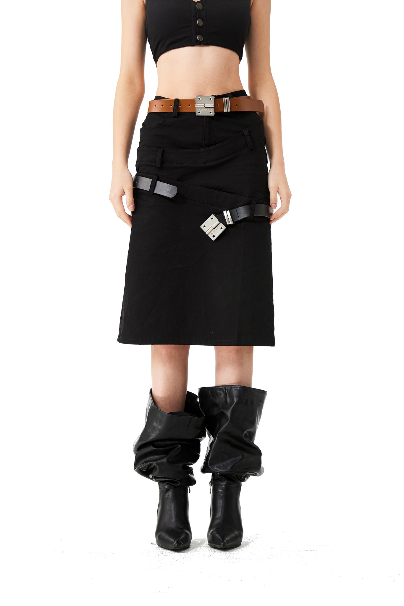 Triple-Belts Cargo Skirt - YJ1NGZYZJ® Official