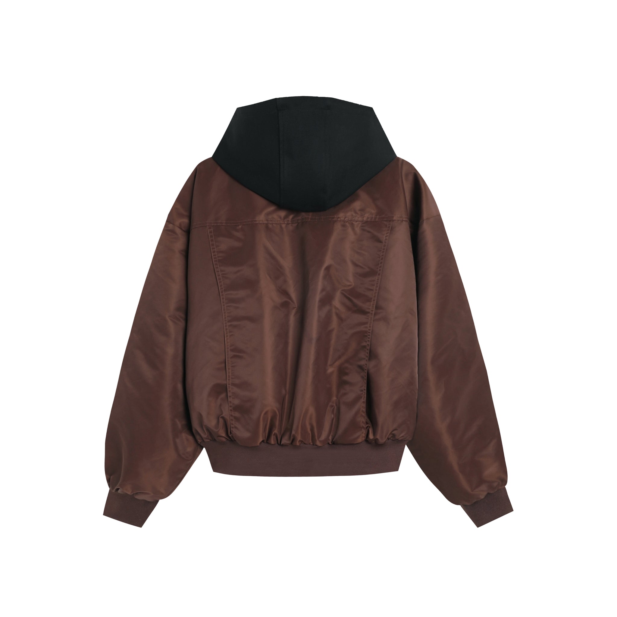 Oversized Bomber Jacket In Brown