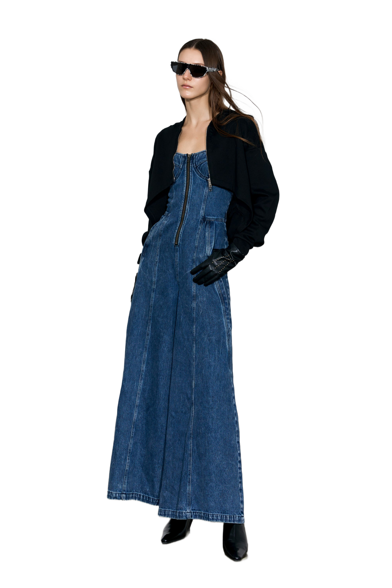 Strapless Denim Jumpsuit  YJ1NGZYZJ® Official