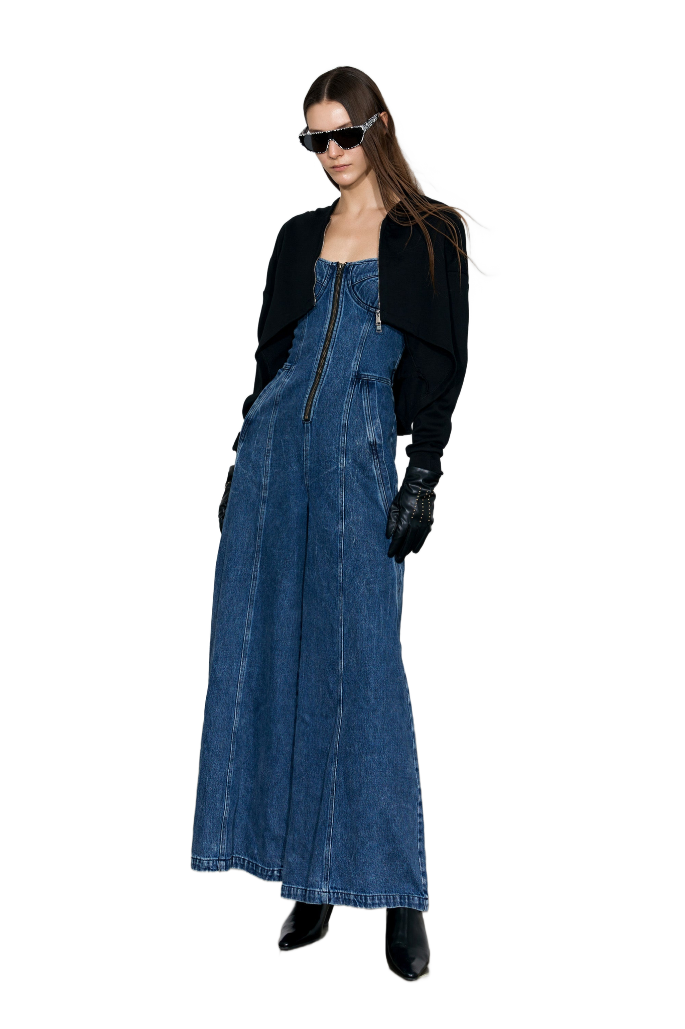 Strapless Denim Jumpsuit  YJ1NGZYZJ® Official