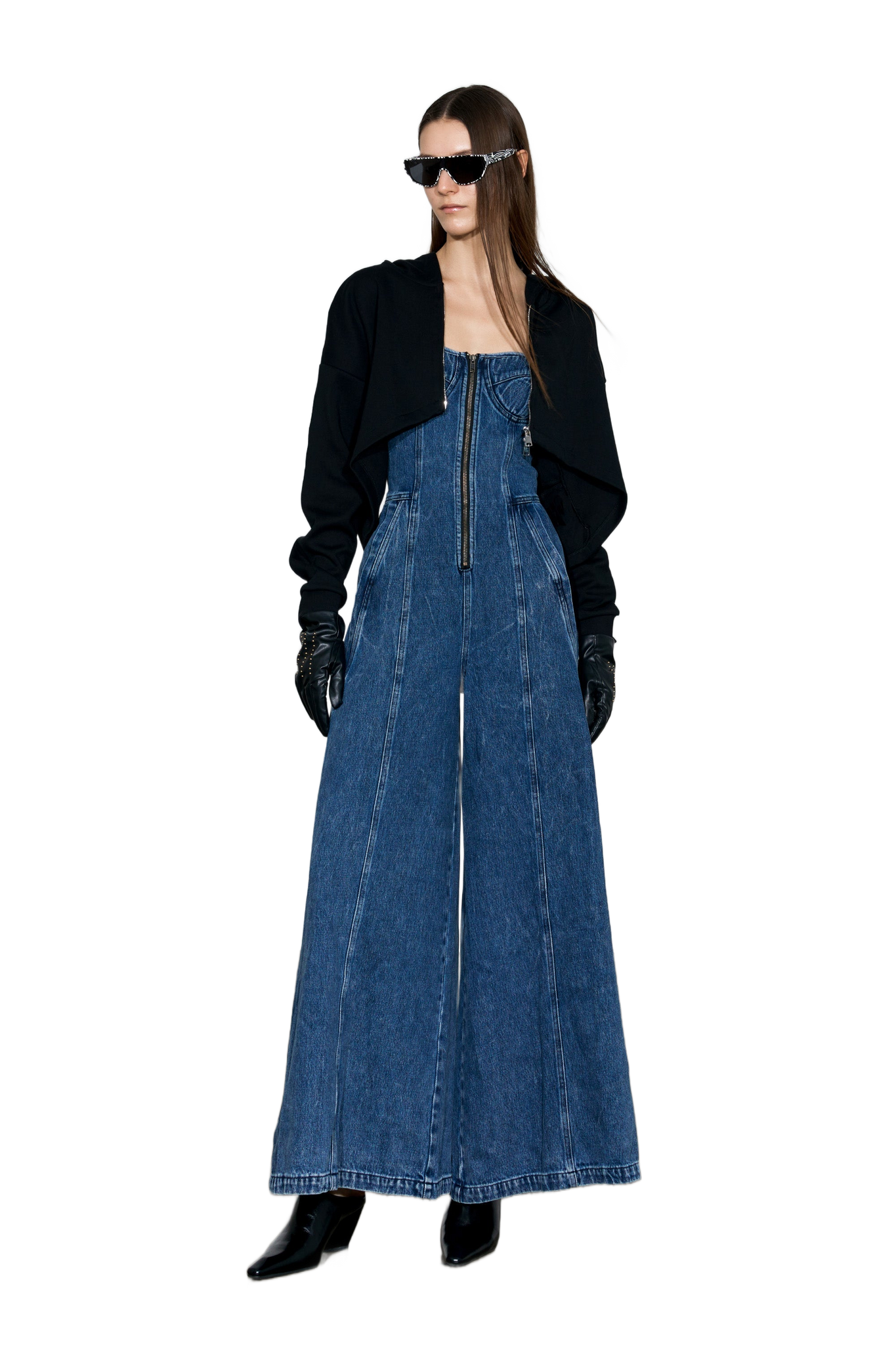 Strapless Denim Jumpsuit  YJ1NGZYZJ® Official